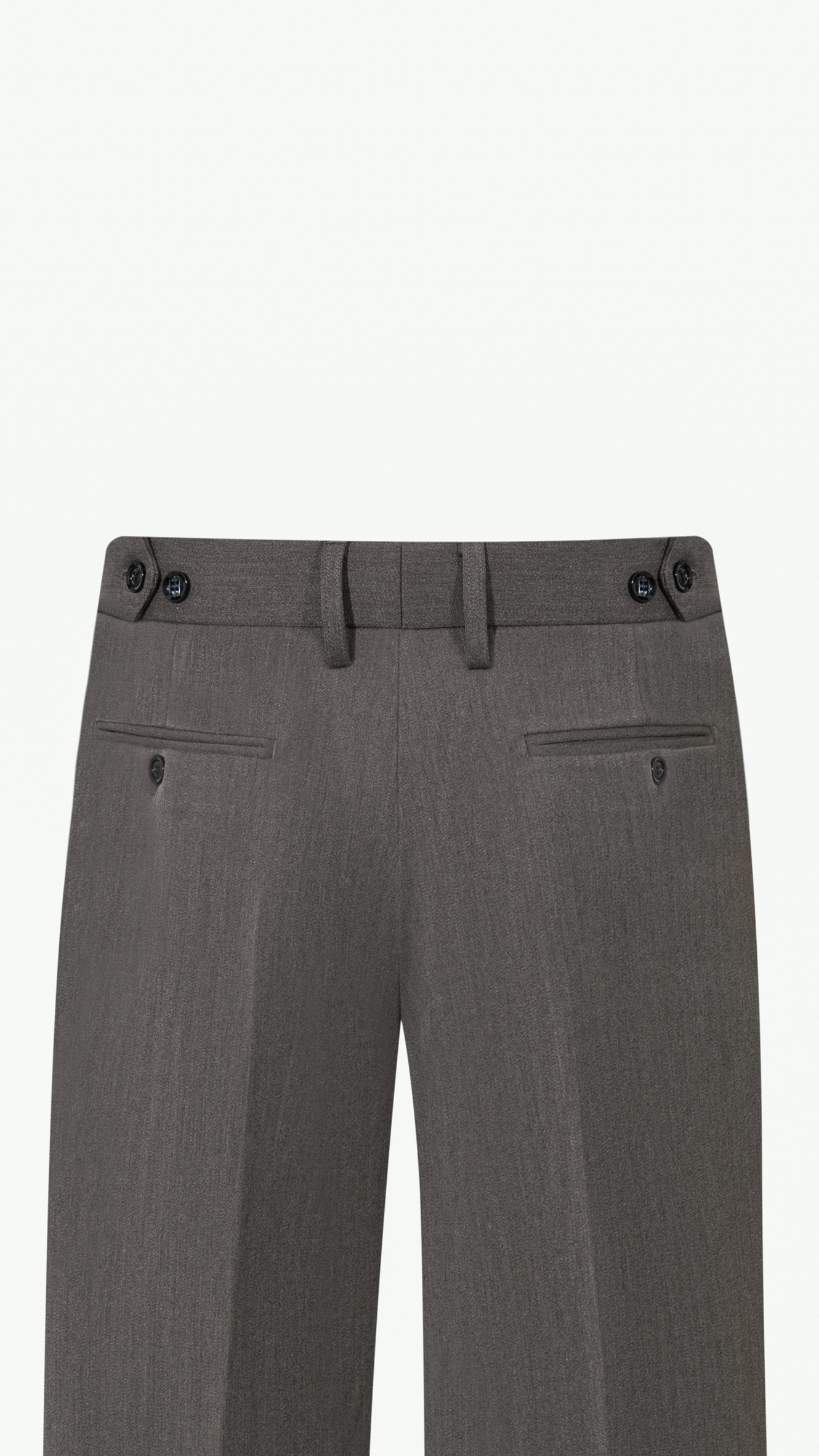 Wool Wide Leg Trousers - Image 3