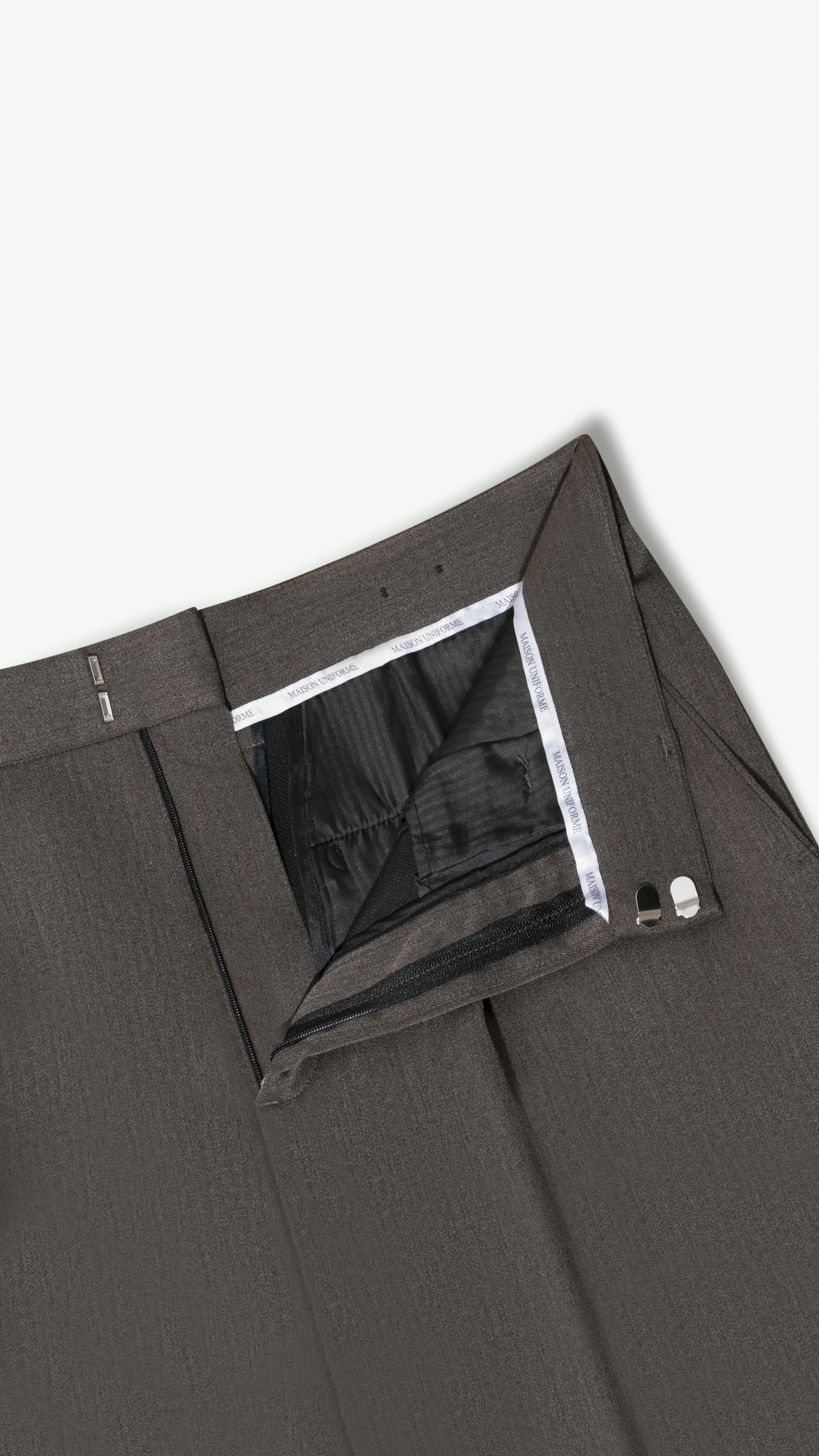 Wool Wide Leg Trousers - Image 4