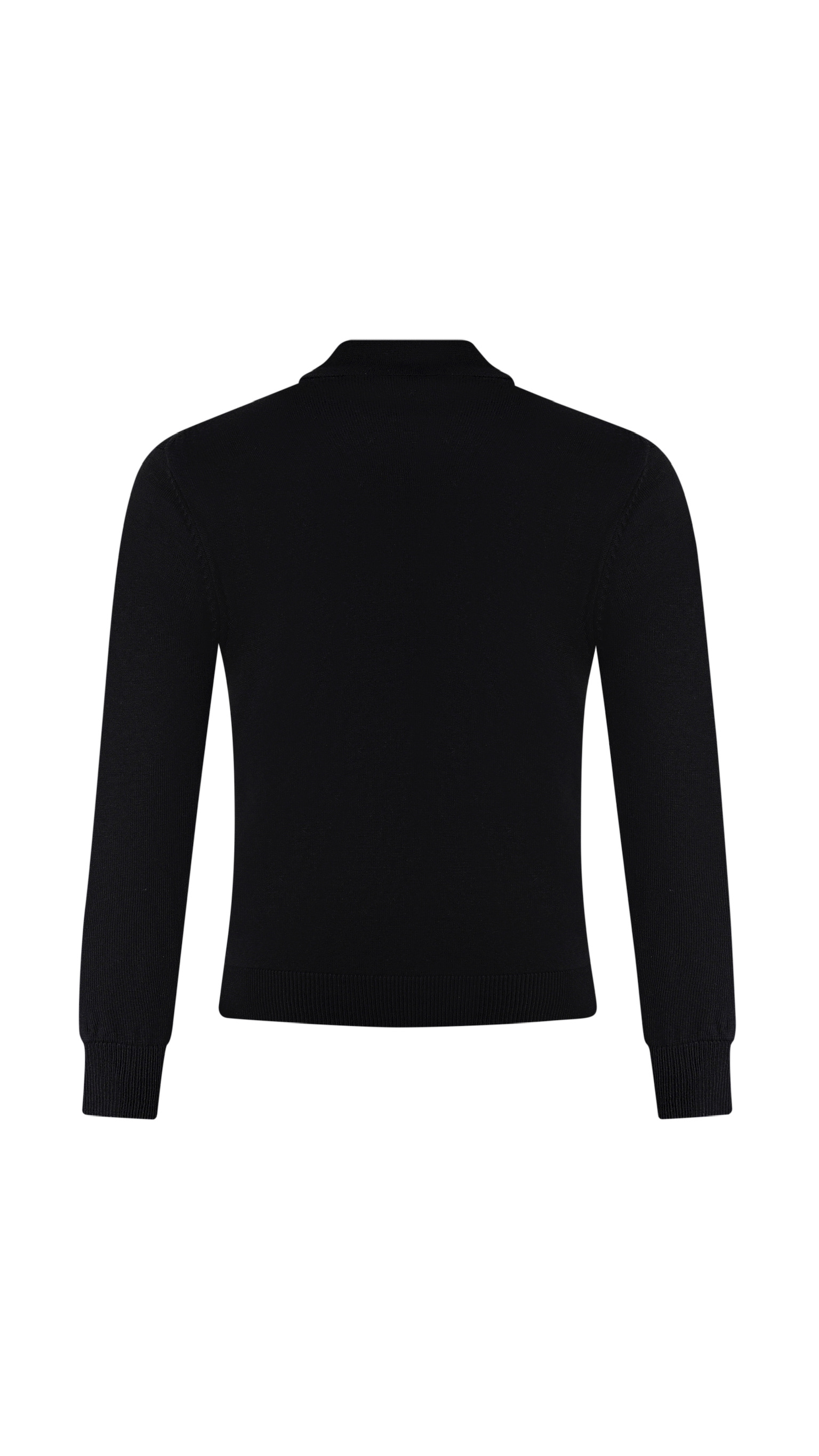 SLIM FIT LONG SLEEVE KNIT POLO - Image 5