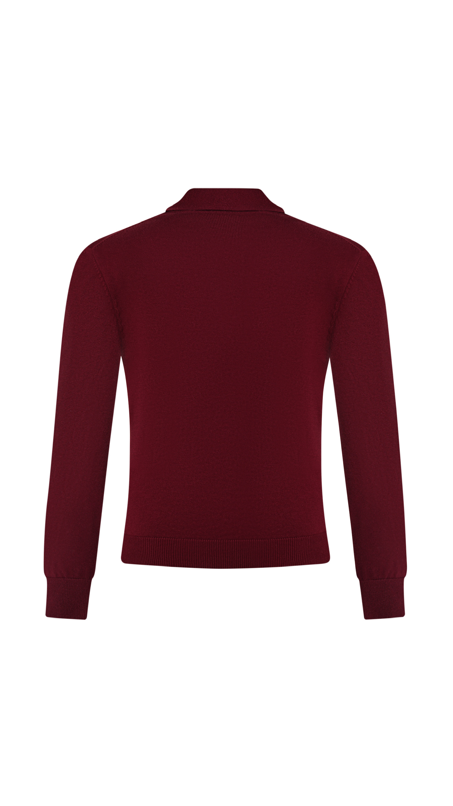 SLIM FIT LONG SLEEVE KNIT POLO - Image 6