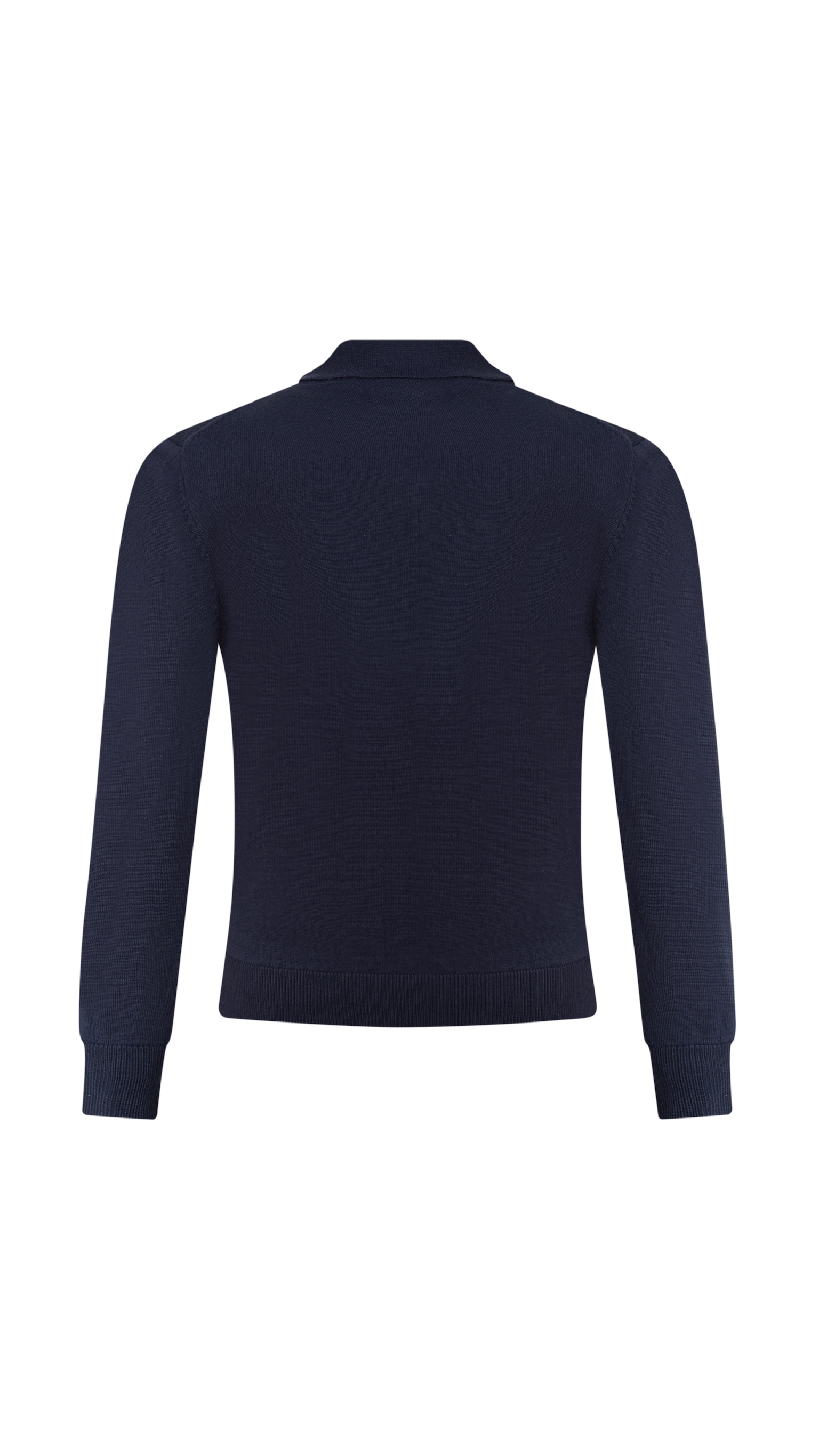 SLIM FIT LONG SLEEVE KNIT POLO - Image 7