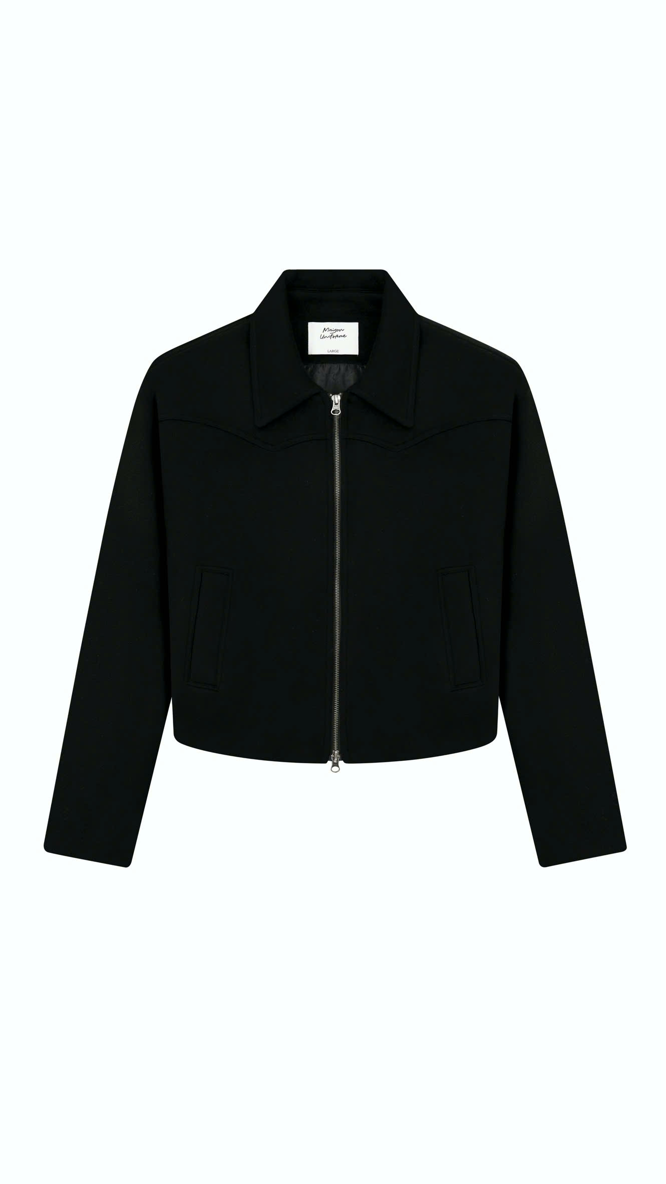 Zip-Up Wool Jacket | HUNG PHAM