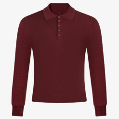 SLIM FIT LONG SLEEVE KNIT POLO